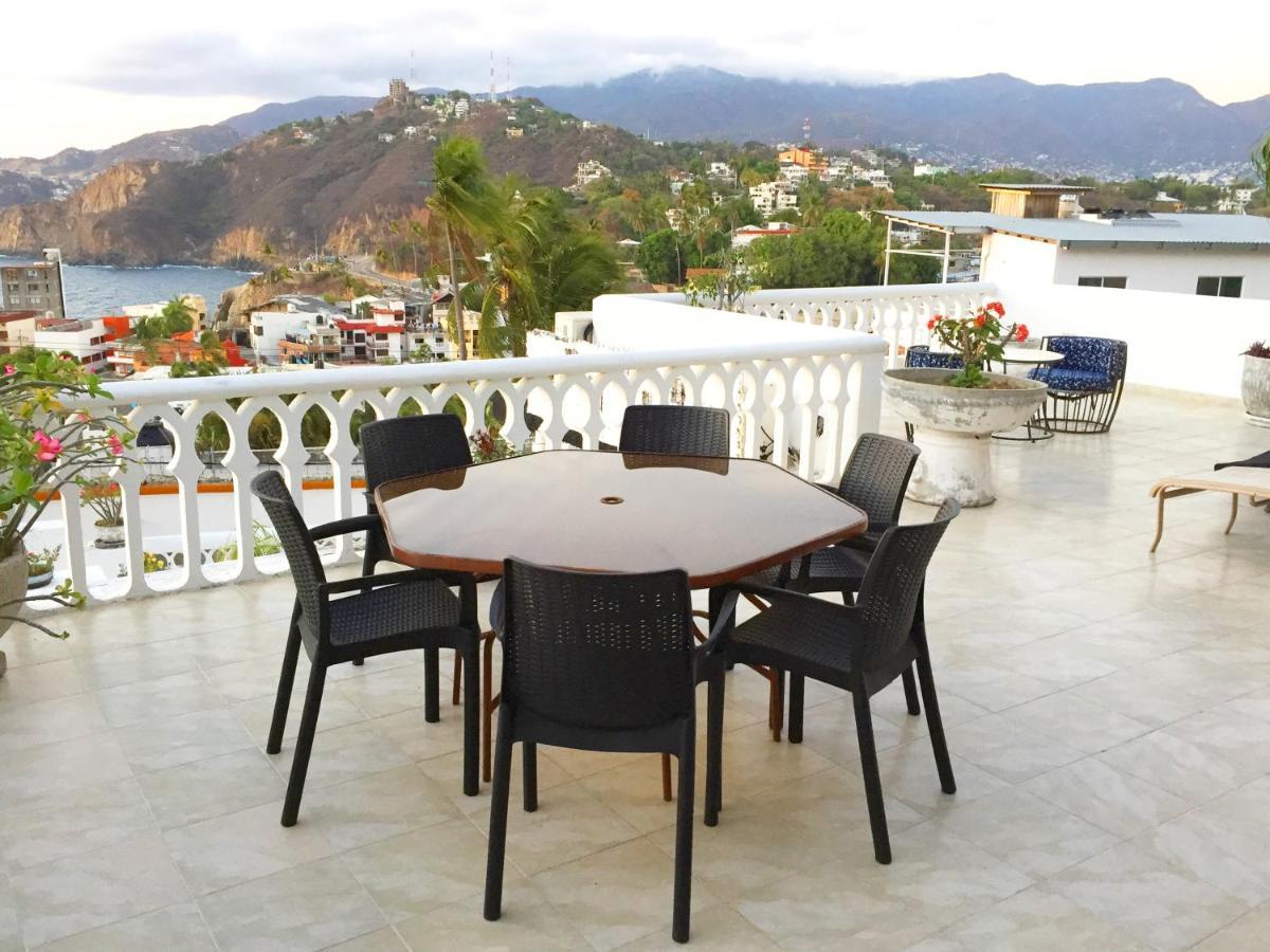 Villa Guitarron Gran Terraza Vista Espectacular 6 Huespedes Piscina Gigante 아카풀코 외부 사진